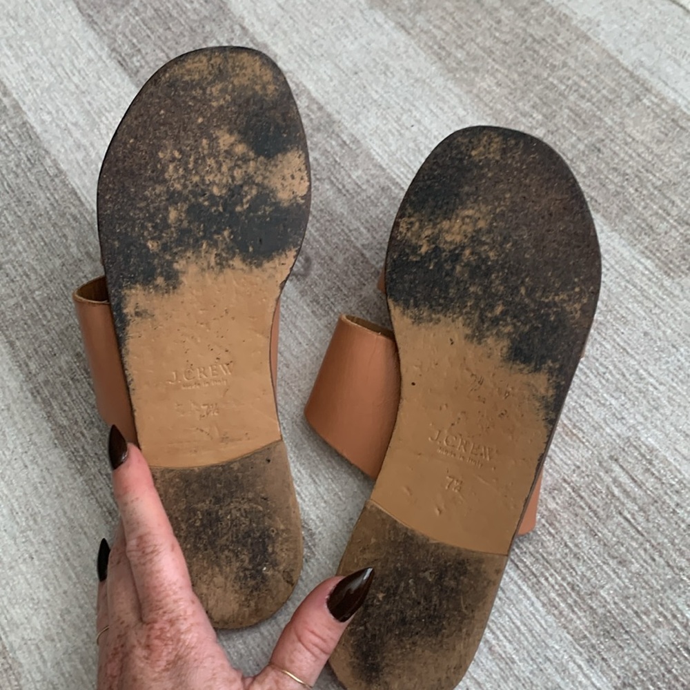 J. Crew Slip On Capri Sandals 8 Nude - Picture 4 of 4